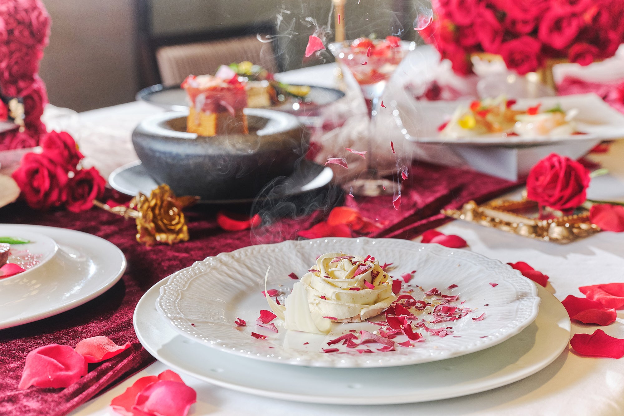 ローズ・ファンタジア 液体窒素の演出